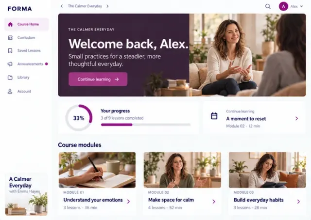 FORMA home page design preview