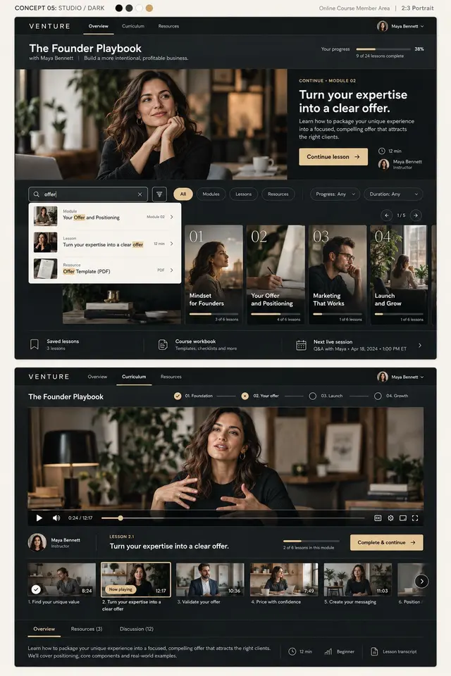 VENTURE Studio course theme